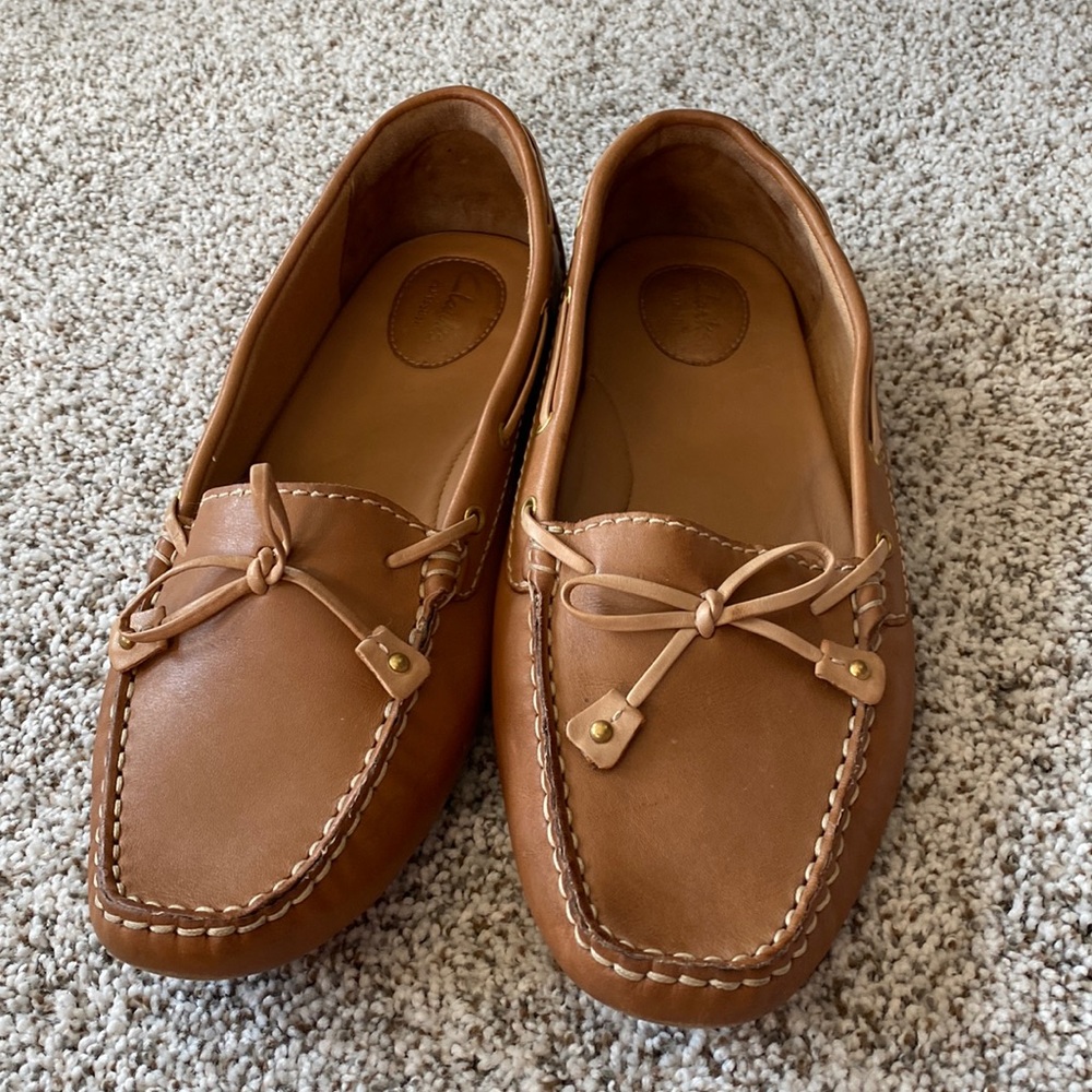 Clarks Artisan Dunbar Racer Tan Driving Mocs